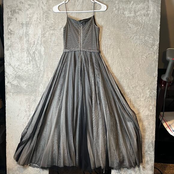 Alexia Admor Sz 4  Black and White Tulle‎ Sleeveless Dress Women's - Picture 4 of 6
